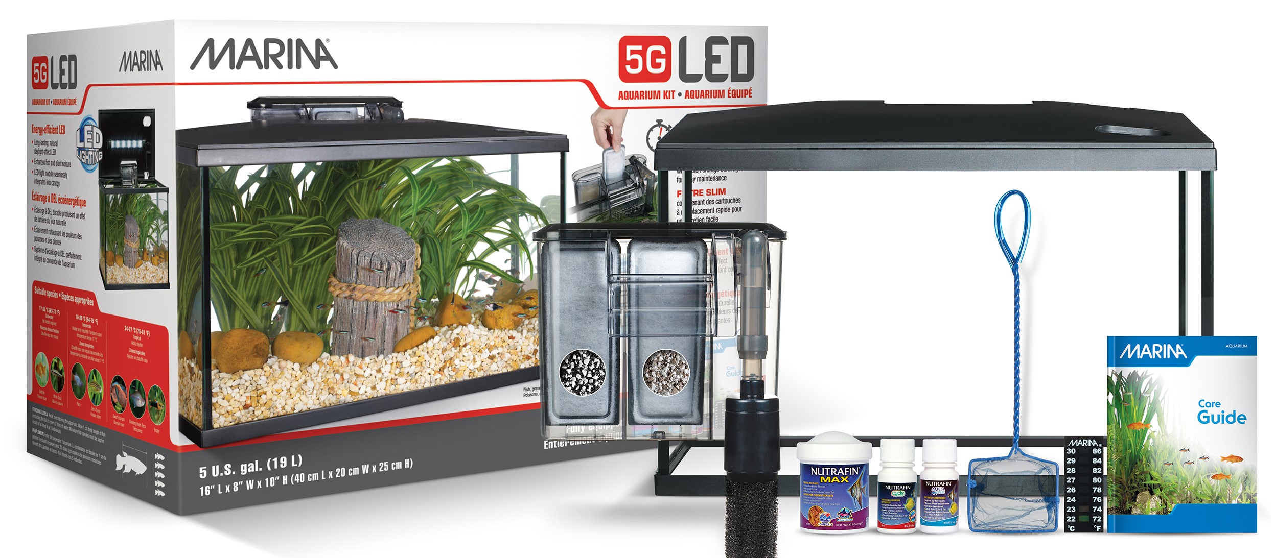 MARINA LED AQUARIUM SET 5 GAL